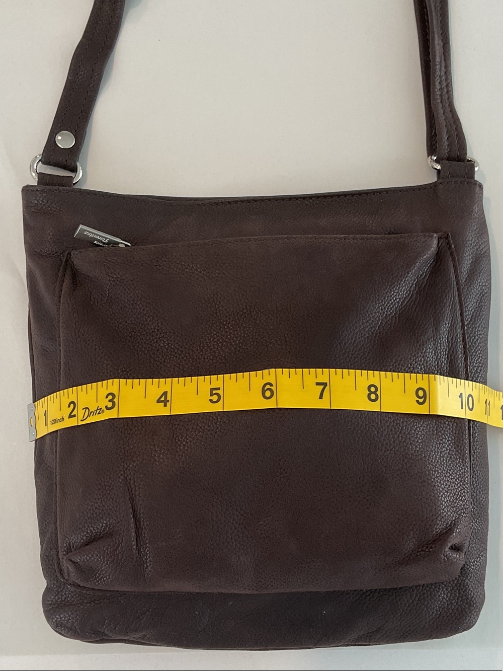 CUOIERIA FIORENTINA Dark Brown Leather Crossbody Bag - Classic Everyday Carry - Picture 12 of 16
